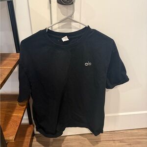 ALO Yoga Black Short Sleeve Tee